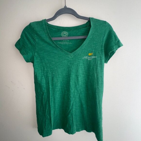 Masters Authentic 47 Green V-Neck 2015 Augusta National Tee-Shirt size Small - Picture 7 of 9